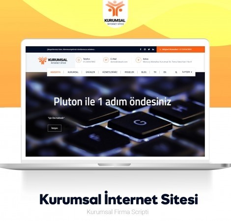 Kurumsal Pluton Hazır Web Sitesi